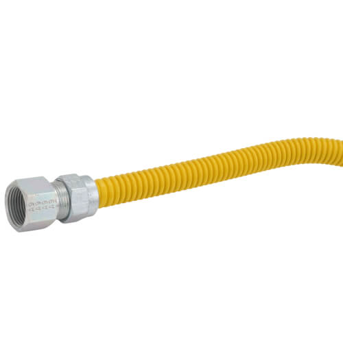 Main product image of Model 30C-4242-48 1/2" ID (5/8" OD) Coated Stainless Steel Gas Connector 3/4" FIP (48" Length)