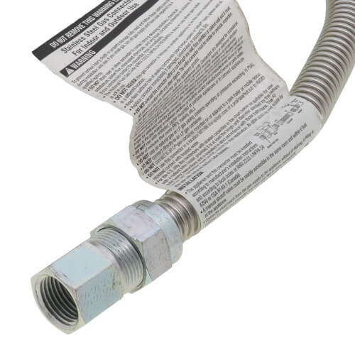 Main product image of Model 30-3132-72 1/2" ID (5/8" OD) Stainless Steel Gas Connector 1/2" MIP x FIP (72" Length)