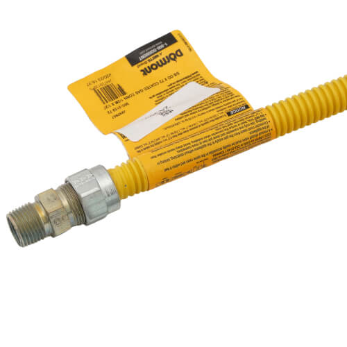 Main product image of Model 30C-3132-72 1/2" ID (5/8" OD) SafetyShield Stainless Steel Gas Connector, 1/2" MIP x 1/2" FIP (72" Length)