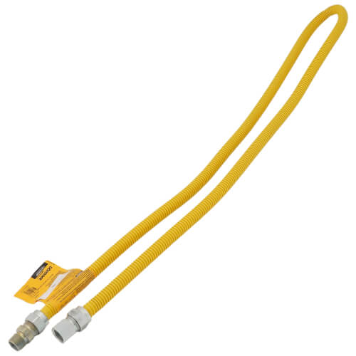 Main product image of Model 30C-3132-72 1/2" ID (5/8" OD) SafetyShield Stainless Steel Gas Connector, 1/2" MIP x 1/2" FIP (72" Length)