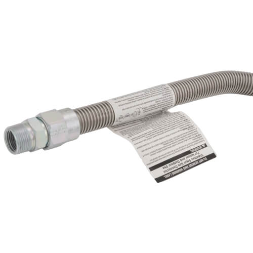 Main product image of Model 40-4141-24 3/4" ID (1" OD) High BTU Stainless Steel Gas Connector 3/4" MIP x 3/4" MIP (24" Length)