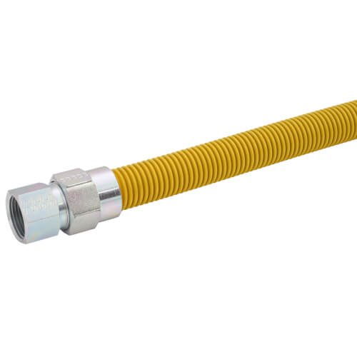 Main product image of Model 40C-4242-24 3/4" ID (1" OD) High BTU Coated Stainless Steel Gas Connector 3/4" FIP (24" Length)