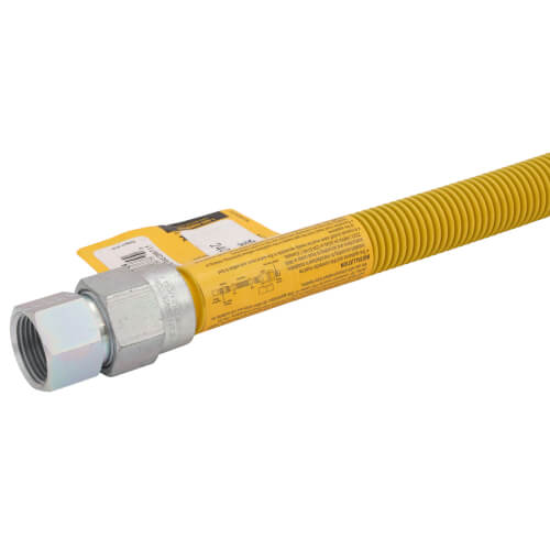 Main product image of Model 40C-4242-24 3/4" ID (1" OD) High BTU Coated Stainless Steel Gas Connector 3/4" FIP (24" Length)