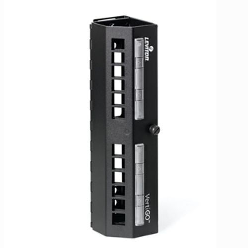 Main product image of Quickport, Vertigo, Zero-u Panel, 12-port (Black) Panel Only, Empty.