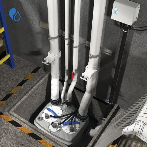 Main product image of Sanicubic 2 Duplex System, Above the Floor Installation (Grey)