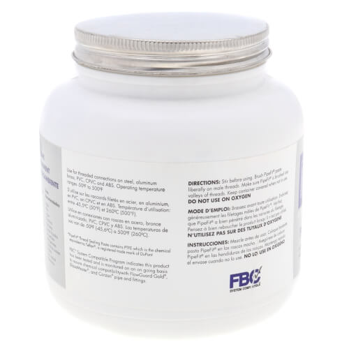 0313600 FPPI 0313600 PipeFit Thread Sealant Paste w/ BIC (1 Qt.)