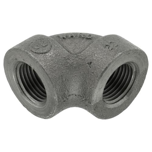Main product image of 1/2" Black Cast Iron Steam 90° Elbow, Class 125