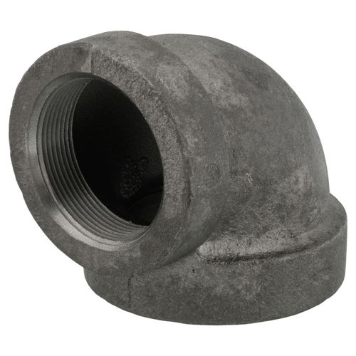 Main product image of 2-1/2" x 2" Black Cast Iron Steam 90° Elbow, Class 125