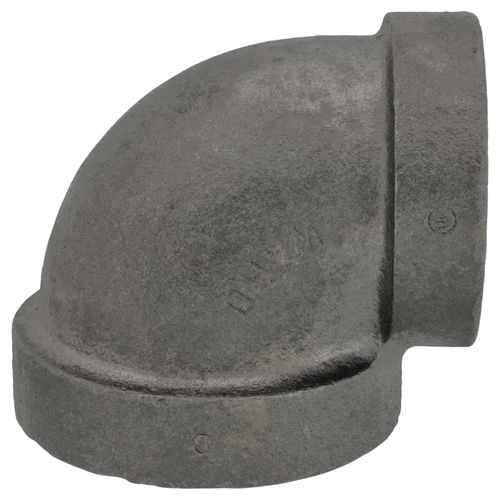 Main product image of 2-1/2" x 2" Black Cast Iron Steam 90° Elbow, Class 125