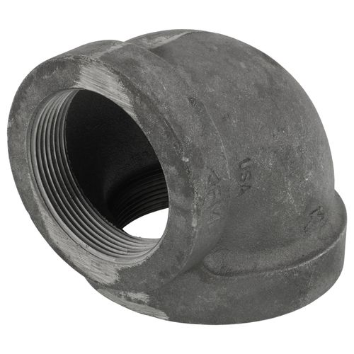 Main product image of 4" x 3" Black Cast Iron Steam 90° Elbow, Class 125