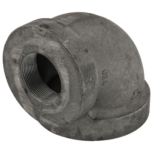 Main product image of 4" x 2" Black Cast Iron Steam 90° Elbow, Class 125