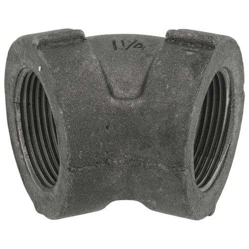 Main product image of 1-1/4" Black Cast Iron Steam 45° Elbow, Class 125
