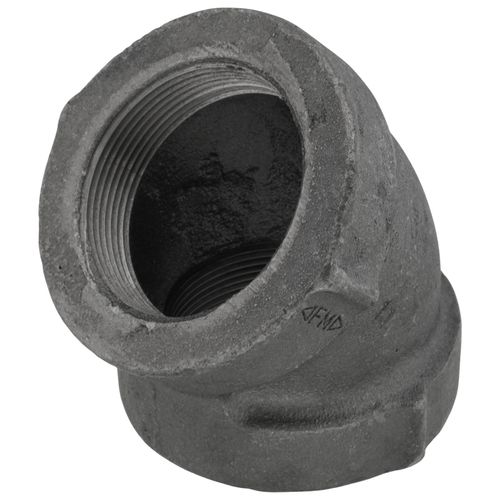 Main product image of 2" Black 45° Cast Iron Steam Elbow, Class 125