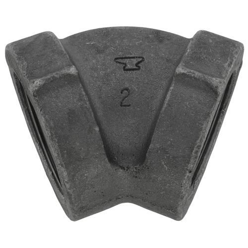 Main product image of 2" Black 45° Cast Iron Steam Elbow, Class 125