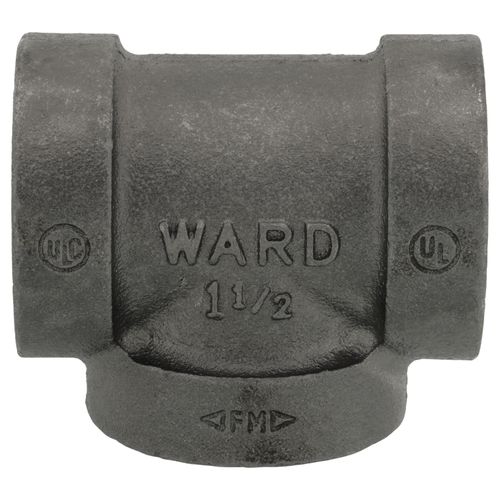 Main product image of 1-1/2" Black Cast Iron Steam Tee, Class 125