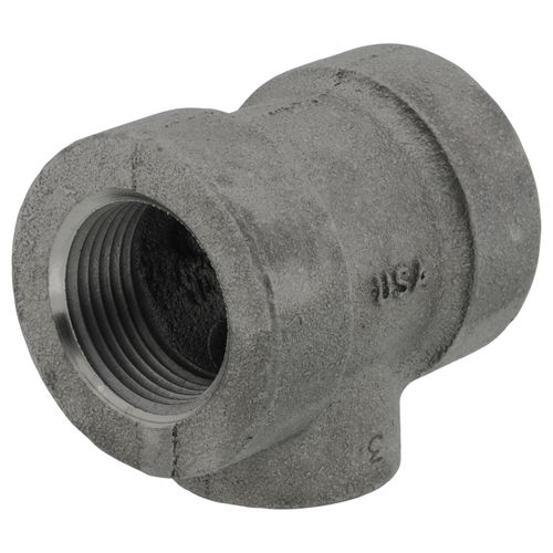 Main product image of 1" x 1" x 1/2" Black Cast Iron Steam Tee, Class 125