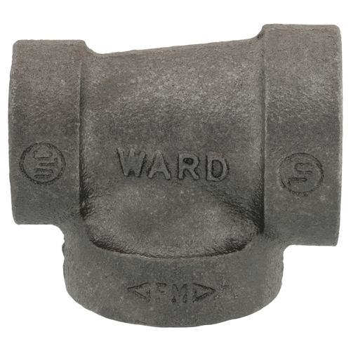 Main product image of 1" x 3/4" x 1" Black Cast Iron Steam Tee, Class 125