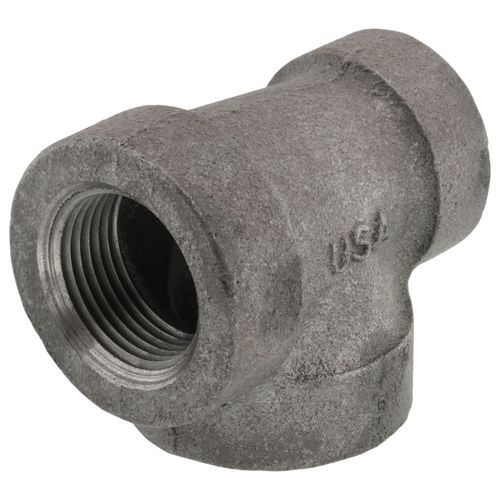 Main product image of 1" x 3/4" x 1" Black Cast Iron Steam Tee, Class 125