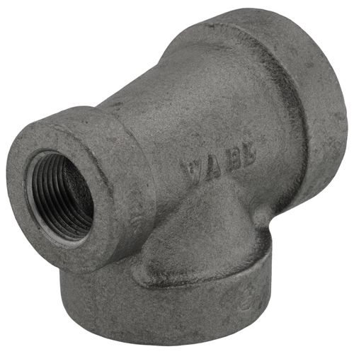 Main product image of 1-1/4" x 3/4" x 1-1/4" Black Cast Iron Steam Tee, Class 125