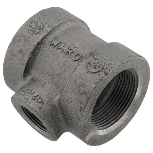 Main product image of 1-1/2" x 1-1/2" x 3/4" Black Cast Iron Steam Tee, Class 125