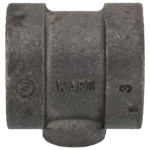 Main product image of 1-1/2" x 1-1/2" x 1/2" Black Cast Iron Steam Tee, Class 125