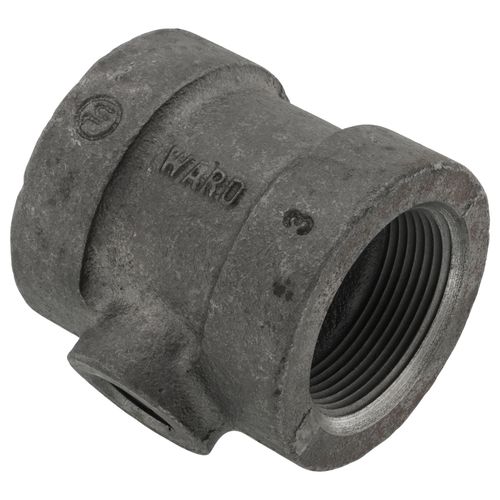 Main product image of 1-1/2" x 1-1/2" x 1/2" Black Cast Iron Steam Tee, Class 125