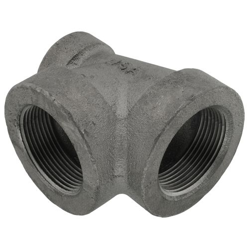 Main product image of 1-1/2" x 3/4" x 1-1/2" Black Cast Iron Reducing Tee, Class 125