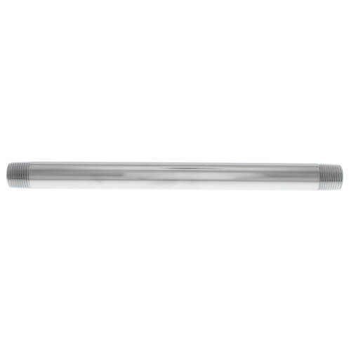 3/8" x 8" Chrome Brass Nipple (Lead Free)