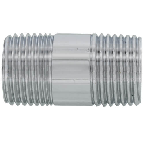 Main product image of 1/2" x 1-1/2" Chrome Brass Nipple (Lead Free)