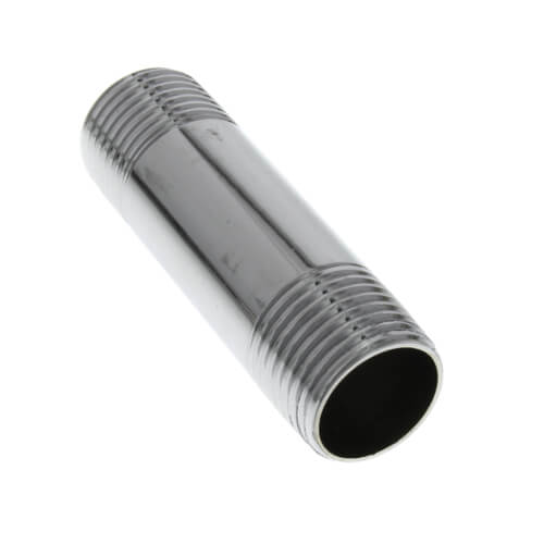 1/2" x 2-1/2" Chrome Brass Nipple (Lead Free)
