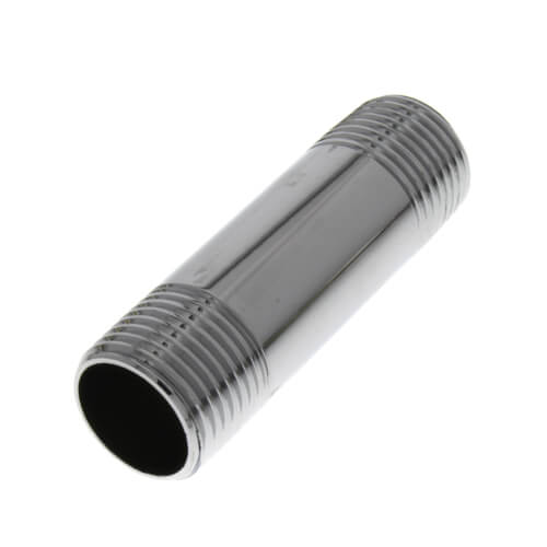1/2" x 2-1/2" Chrome Brass Nipple (Lead Free)