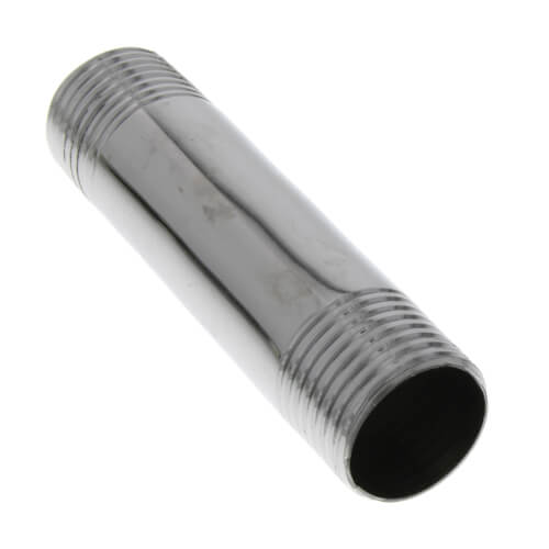 1/2" x 3" Chrome Brass Nipple (Lead Free)