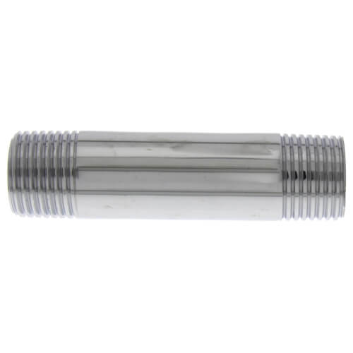 1/2" x 3" Chrome Brass Nipple (Lead Free)