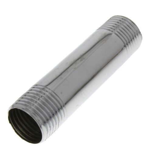 1/2" x 3" Chrome Brass Nipple (Lead Free)