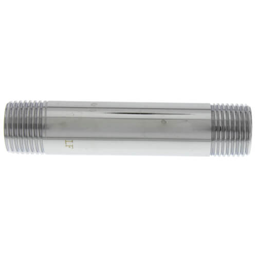 1/2" x 3-1/2" Chrome Brass Nipple (Lead Free)