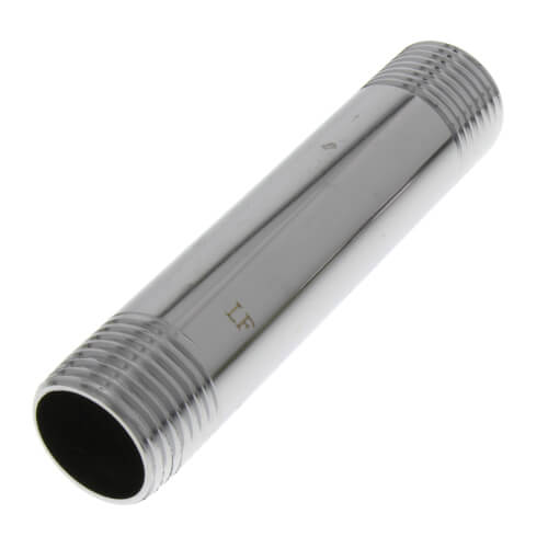 1/2" x 3-1/2" Chrome Brass Nipple (Lead Free)