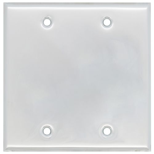 Main product image of EL139 Chrome Plated Plate 2 Gang 4 1/2 SQ Blank, 0305186PK