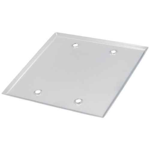 Main product image of EL139 Chrome Plated Plate 2 Gang 4 1/2 SQ Blank, 0305186PK