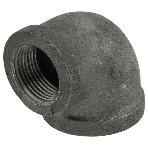 Main product image of 1-1/4" x 1" Black 90° Elbow, Class 150