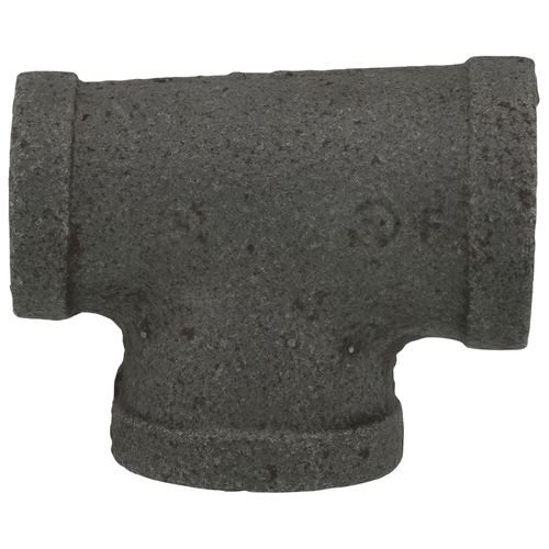 Main product image of 1/2" X 3/8" X 1/2" Black Tee, Class 150