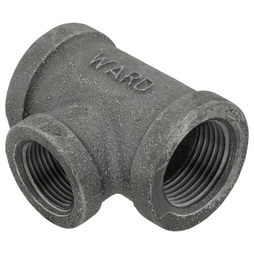 Main product image of 1" x 1" x 3/4" Black Tee, Class 150