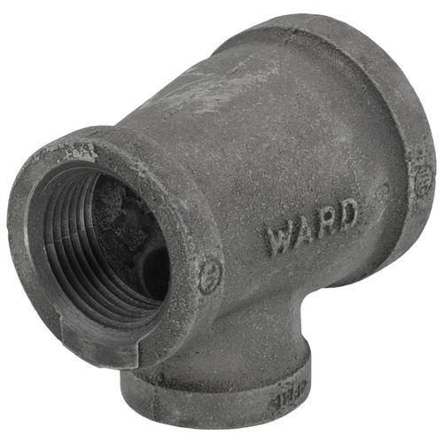 Main product image of 1-1/4" x 1" x 3/4" Black Tee, Class 150