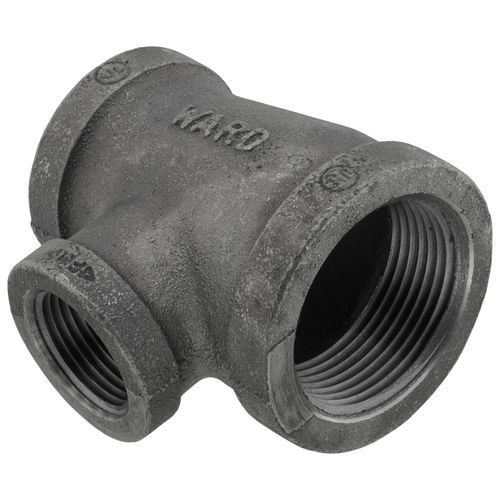 Main product image of 1-1/4" x 1" x 3/4" Black Tee, Class 150