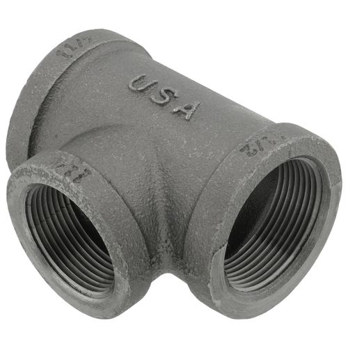 Main product image of 1-1/2" x 1-1/2" x 1-1/4" Black Tee, Class 150