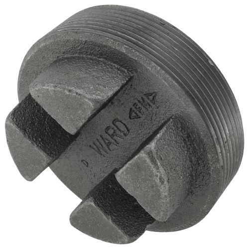 Main product image of 4" Black Regular Cored Plug (Bar Head), Class 150
