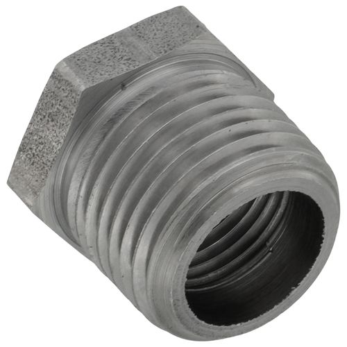 Main product image of 1/2" x 3/8" Black Steel Hexagon Bushing, Class 150
