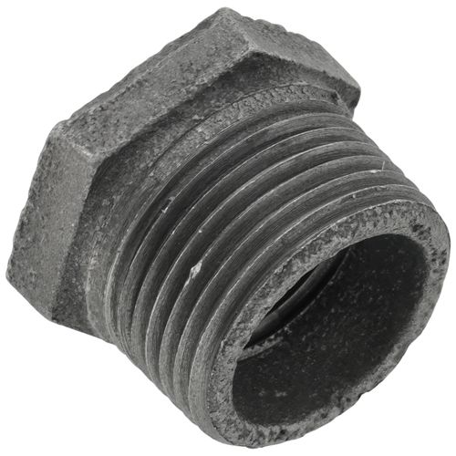 Main product image of 3/4" x 1/2" Black Hexagon Bushing, Class 150