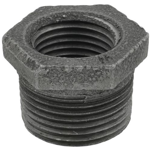 Main product image of 3/4" x 1/2" Black Hexagon Bushing, Class 150