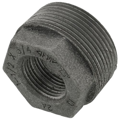 Main product image of 1-1/2" x 3/4" Black Hexagon Bushing, Class 150