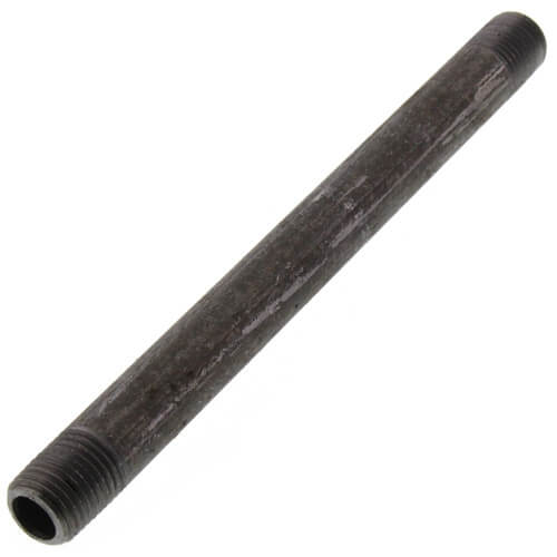 1/4" x 6" Black Nipple